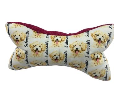 Schnoodle blond - Leseknochen, Nackenkissen, Pflegekissen